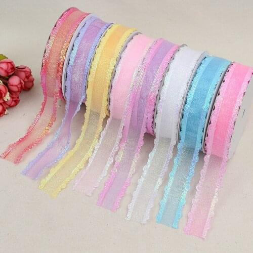2.5cm*20Yard A, B fabric mesh belt DIY clothing accessories cake packing box ribbon