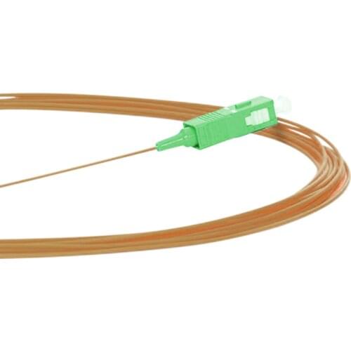 20/50/100PCS FTTH Fiber Optic Simplex Pigtail PVC 0.9mm 9/125 Single Mode Optical Fiber Pigtail 1.5M