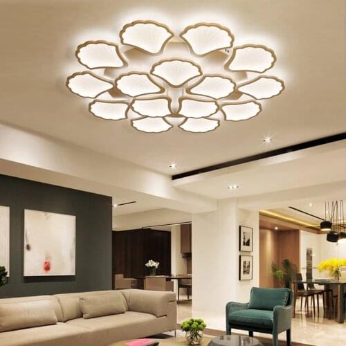 2018 new modern minimalist postmodern LED living room ceiling lamp Shell Bedroom Study Aisle Ceiling Lights