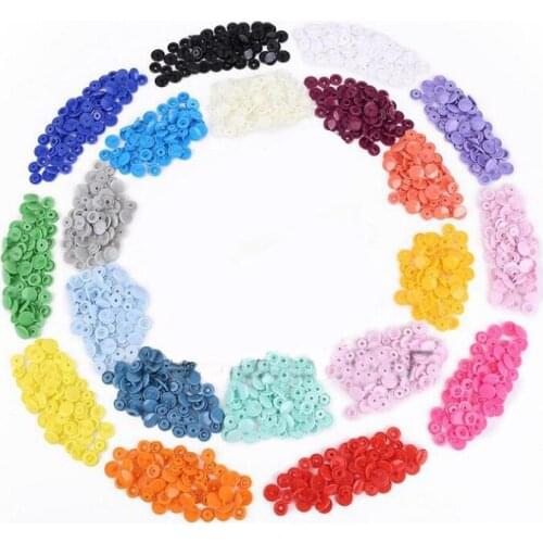 4in one Snap Buttons T5 12.4mm Fasteners Press Stud plastic resin for handmade Gift Box Scrapbook Craft DIY Sewing Accessories 1