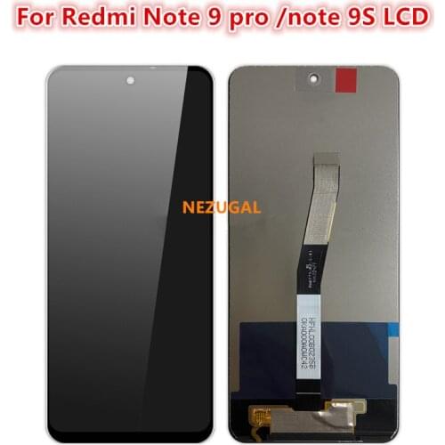 6.67" For LCD Redmi Note 9S Display Touch Digitizer Assembly For Xiaomi Redmi Note 9 Pro LCD Screen Replacement 9S Parts