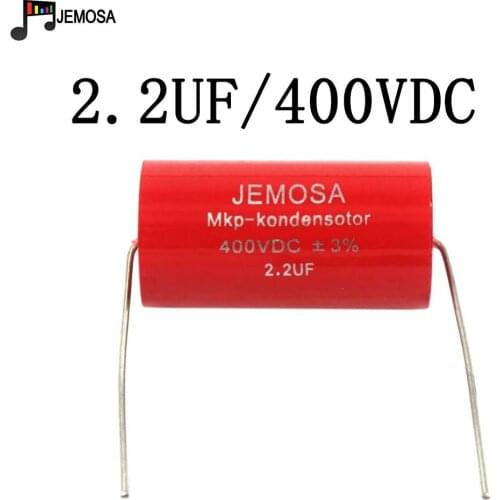 Audiophiler Axial MKP Capacitor 2.2UF 400V DC Coupling Divider HIFI Grade Audio Capacitor 2.2UF 400V For Tube Guitar Amplifier