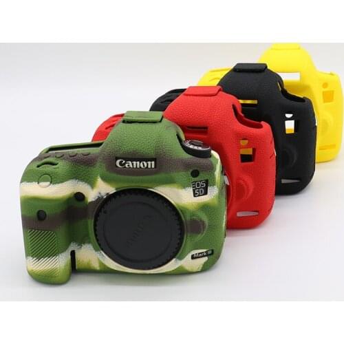 Camera Case Case Silicone Armor Skin Case Body Cover Protector Anti-skidTexture Design for Nikon D850 D7100 D7200 Canon 5D3 5D4