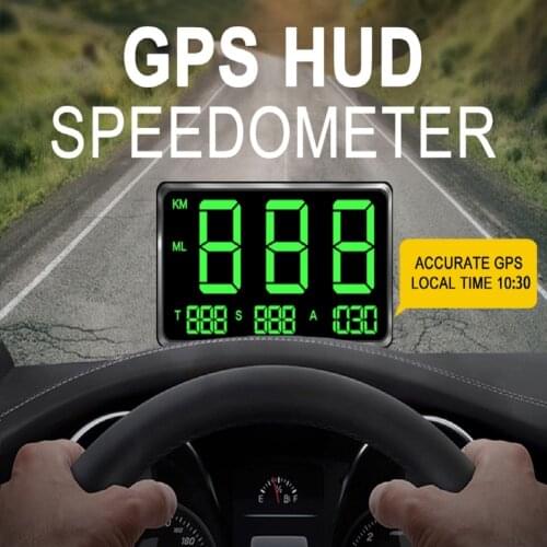 Large Screen 4.5" GPS HUD Speedometer Head-Up Display Digital Car Speed Alarm System Universal For all Cars Buses Trucks Display