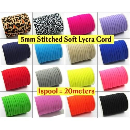 Elastic cord for masks 1/4 inch Soft Lycra cord Stitched Elastic band lycra rope fabric Lycra stripe swimwear bikini
