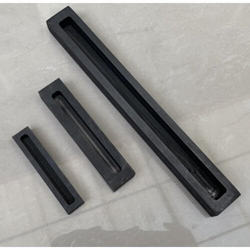 High Purity Graphite Ingot Mold Gold Silver Aluminum Metal Melting Black