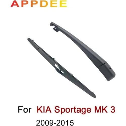 APPDEE Wiper 12" Rear Wiper Blade & Arm Set Kit Fit For KIA Sportage MK 3 (SL) 2009 -2015 Windshield Windscreen Rear Window