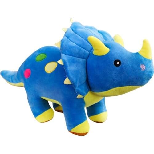 Creative Big Plush Soft Triceratops Stegosaurus Plush Toy Dinosaur Doll Stuffed Animal Kids Dinosaurs Toy Baby Birthday Gifts
