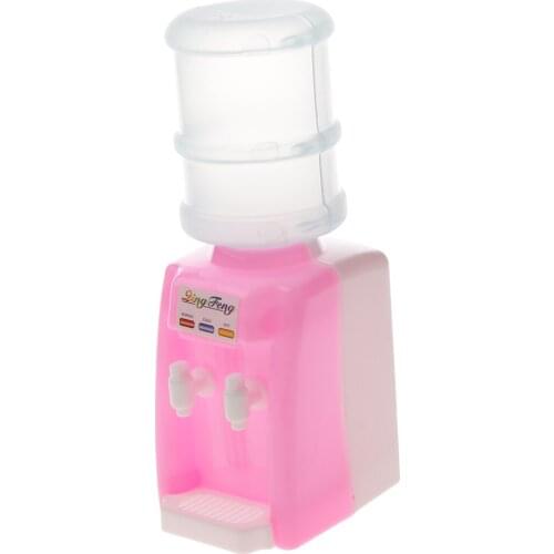 Dollhouse Miniature Plastic Water Dispenser Machine Home Appliance for Dolls Accessory Doll House Classic Furniture Toys