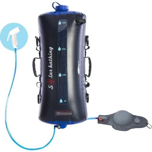 Lightweight and portable solar shower bag easy to use multifunctional picnic camping water storage supplies tear resistance