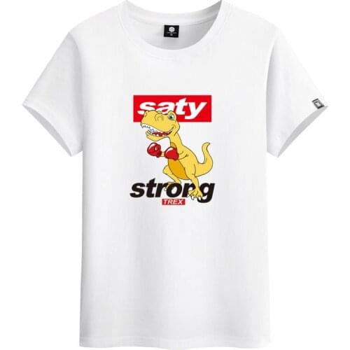 2021 New Summer Simple Cartoon S-6xl Plus Size Loose Elastic O-neck Top Fashion Cotton Men Short Sleeved T-shirt Free Shipping