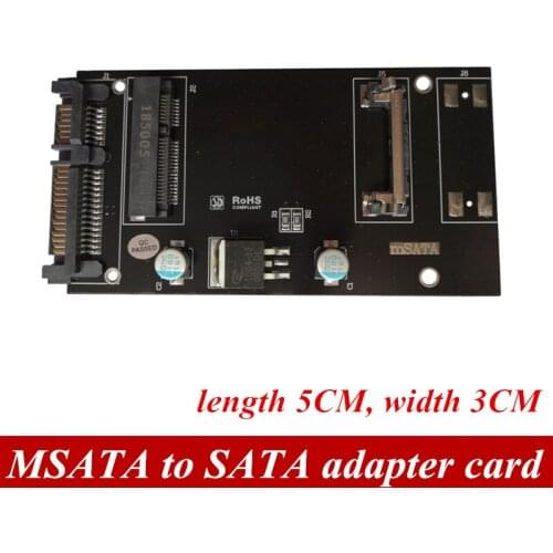 Original MSATA to SATA SSD solid state drive adapter card 1pcs