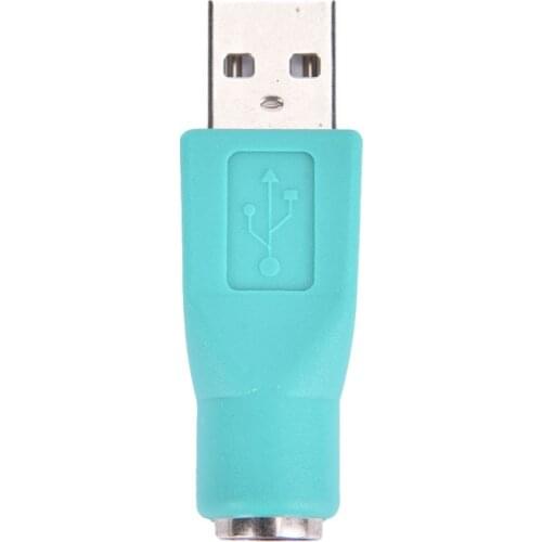 PS/2 Female to USB 2.0 Male Port Adapter Converter for PC Keyboard Mouse