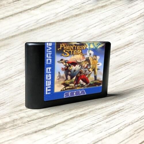 Phantasy Star IV The End of the Millennium - EUR Label Flashkit MD PCB Card for Sega Genesis Megadrive Video Game Console
