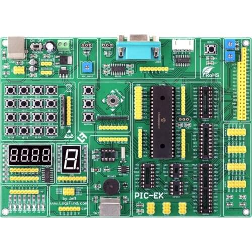 PIC MCU Learning Development Board PIC-EK With PIC16F877A