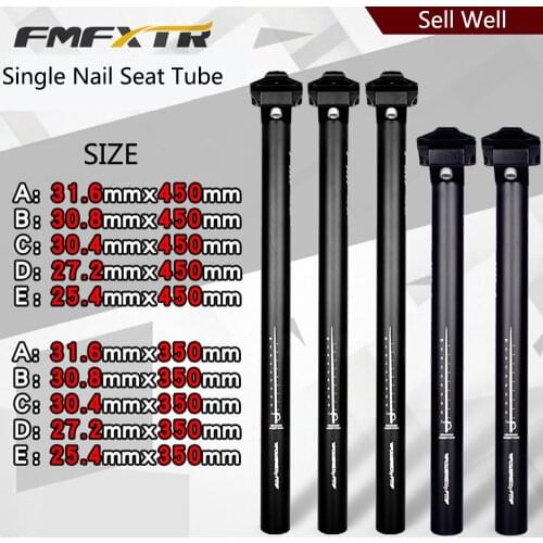Bicycle seatpost 25.4 27.2 28.6 30.9 31.6 350/450mm Long fixed gear MTB Mountain Road Bike Extension Seat post Tube Saddle pole