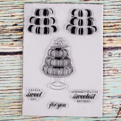 Sweetest day birthday cake Transparent clear stamp for DIY Scrapbooking/Card Making/Kids Christmas Fun Decoration Supplies