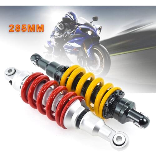Adjustable 285mm Motorcycle Air Shock Absorbers Rear Suspension For Yamaha Honda Kawasaki msx125 sf z125 pro Sport bike