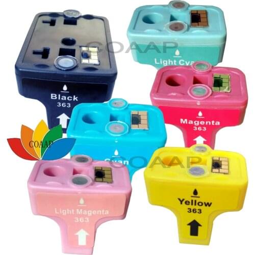 1Set Compatible Ink Cartridge for HP363 XL 8721 8771 8772 8773 8774 8775 Black,Cyan,Magenta,Yellow,Light Cyan,Light Magenta