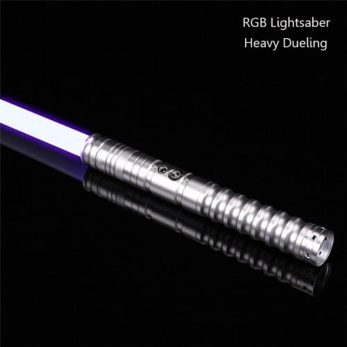 CIELTAN Lightsaber LUKE RGB Dueling skywalker Saber Force FX 7/8 Inch OD 6 set Soundfonts 9W LED FOC Metal Hilt Light Saber Toys
