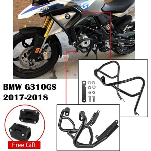 Upper Lower Crash Bar Engine Guard Frame Bumper Protector for 2017 2018 BMW G310GS Falling Protection Motorcycle Accessories