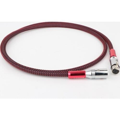 High Quality AES/EBU Digital Audio Cable Silver Balanced XLR Plug Pre Amp HiFi X404