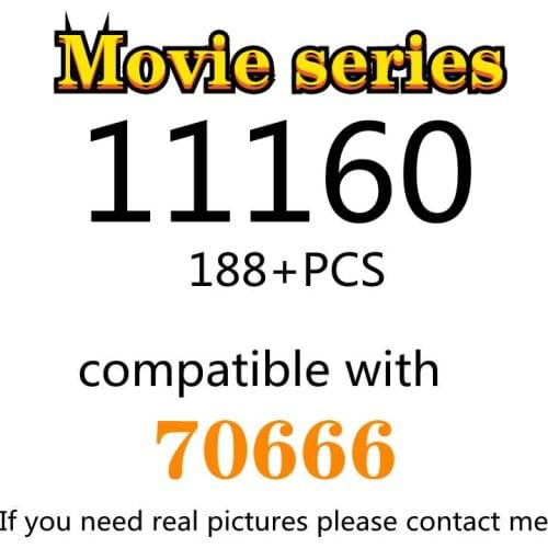 188PCS 11160 Building Block Toy Movie Series 70666 Assembled Building Block Childrens Toy Gifts