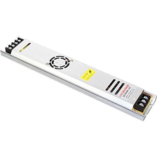 200W 12V Ultra Thin LED Light Box Power Supply LED Built-in Strip Shape Driver Mute Drive