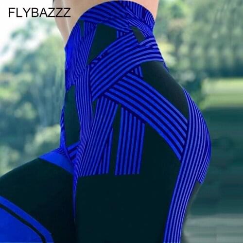 2019 Printed Sexy Push Up Elastic Slim Tights Leggings Fitness Women Jogging GYM Yoga Pants Femme Workout Sport Running Leggings