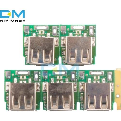 5PCS Step Up Power Supply Module Lithium Battery Charging Protection Board Boost Converter LED Display MICRO USB DIY Charger 5V