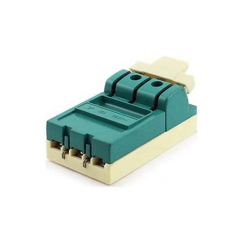 AC 380V 16A 3 Pole Single Throw Circuit Control Knife Disconnect Switch Green