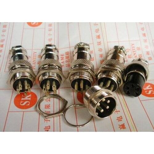 Free Shipping!! 10pcs Aviation plug / GX16-5 core / connector / socket 2/3/4/5/6/7/8/9 core /Electronic Component