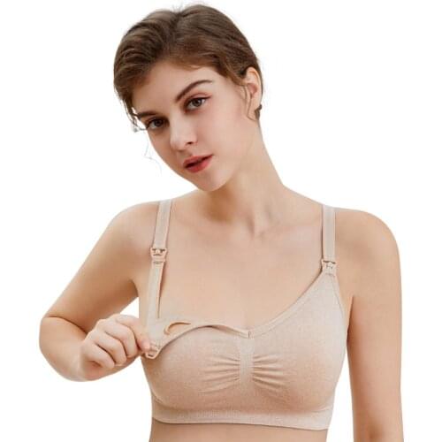 Maternity Nursing Bra Breastfeeding Bras Pregnant Women Feeding Soutien Gorge Allaitement Wire Free Inmaite Underwear Clothes