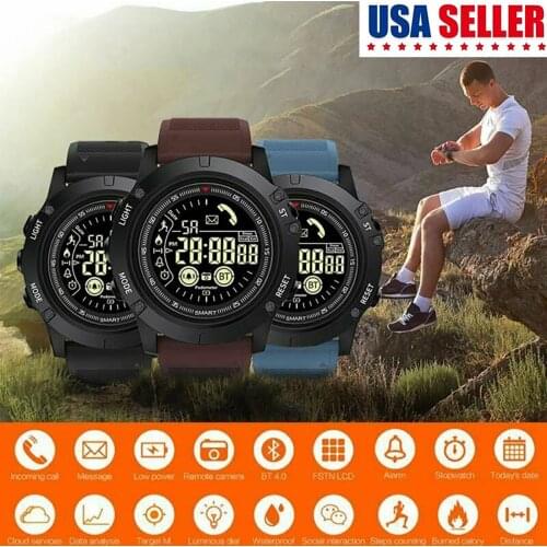 Men Digital Shock Military Watch Outdoor Sports Fashion Waterproof Bluetooth 4.0 Electronic Wristwatch Pedometer watch