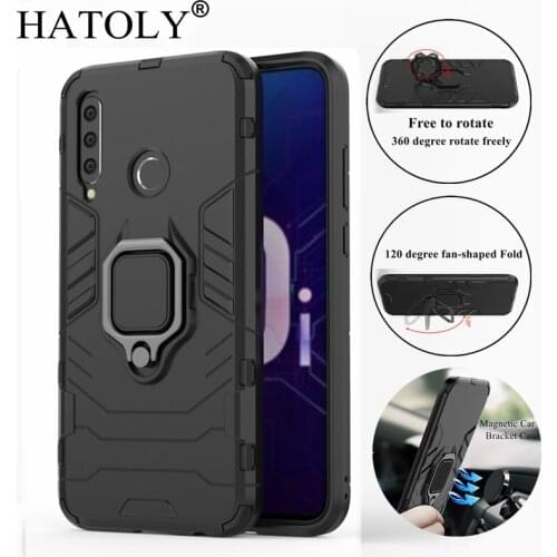 For Huawei Honor 10i Case Cover Magnetic Suction Ring Bracket Cases Silicone Hard Armor Cover for Huawei Honor 10i 10 i HRY-LX1T