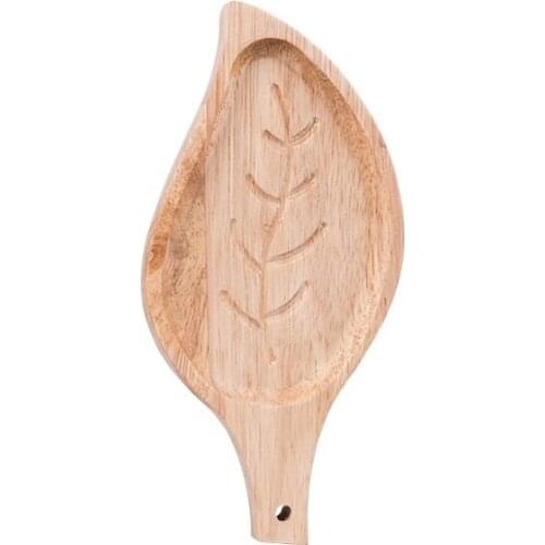 Wooden plate snack plate hard fruit plate Japanese plate creative snack plate solid wood plate fruit plate