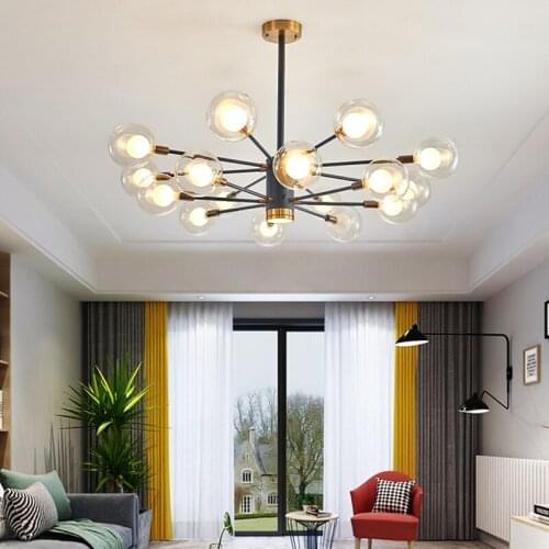 European Modern Simple Ceiling Chandelier Lights Luxury LED Lamps Indoor Lighting Bedroom Living Acrylic Decor Lamps Fixture G9