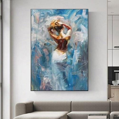 Henry Asencio Abstract Woman Back Famous Art Canvas Print Painting Living Room Wall Picture Home Decoration Poster