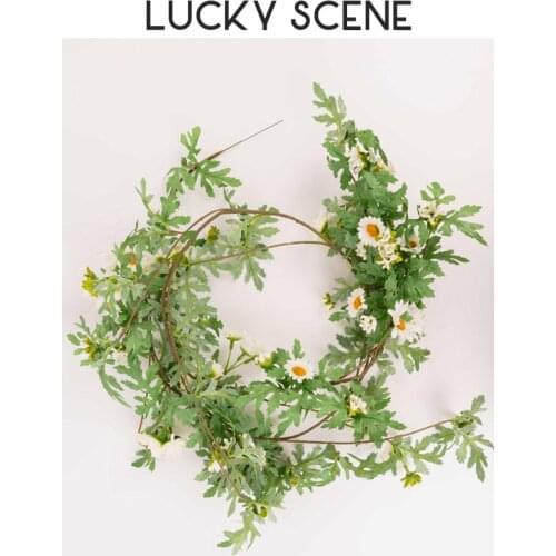 Simulated Daisy Rattan Small Sunflower Living Room Birthday Decorations Mori Dessert S01089