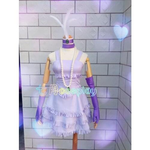 LOL Mafia Jinx the Loose Cannon Gangster Flower Cosplay Costume E001