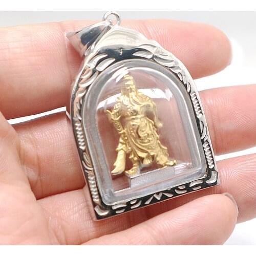 316L Stainless Steel Hero Guan Yu Protect Pendant