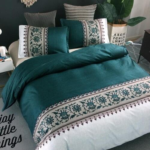 LISM Bedding Set Simple Plain Color Pillowcase Duvet Cover Set Plain Weave Printing Textiles Double Pillowcase