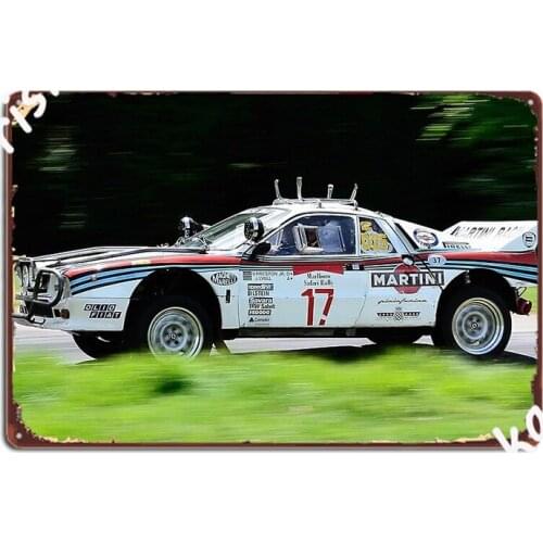 Lancia Rally 037 Metal Sign Club Bar Garage Decoration Pub Funny Tin Sign Poster