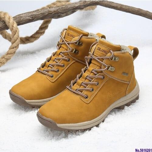 Winter Men Boots Plush Super Warm Snow Boots For Men Sneakers Big Size 48 Men Ankle Boots Outdoor Shoes Botas Hombre