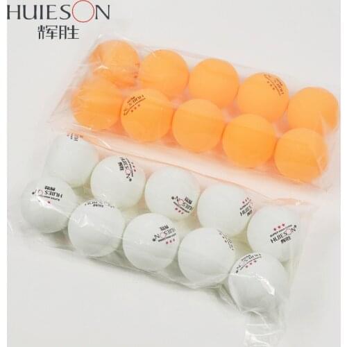 HUIESON 10pcs/Bag 3 Star Professional Table Tennis Ball 40mm + 2.9g Ping Pong Balls For Competition,Training Balls