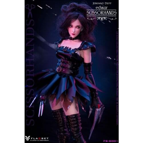 In Stock FLAGSET FS-G001 1/6 Scissorhands Edwa 12-inch full set of dolls Collection Placement