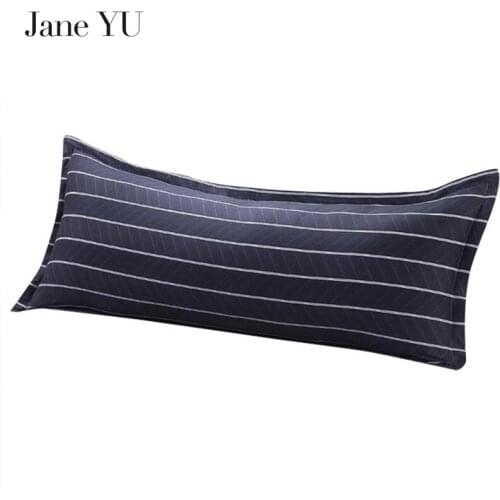 Jane YU 100% Cotton Fashion 48*120cm 48*150cm Long Pillowcase Soft Breathable Cotton Pillow Case Cover