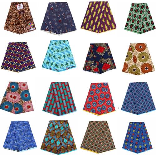 Ship From US African polyester wax calico Ankara New floret coat wax high quality African fabric can be used for party dresses