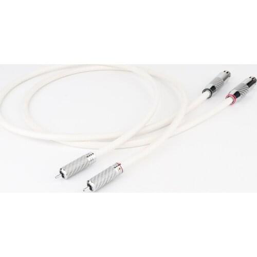Pair QED OCC Silver Plated RCA TO XLR Balanced Female Audio Intercconnect Cable HIFI Analogue Cable
