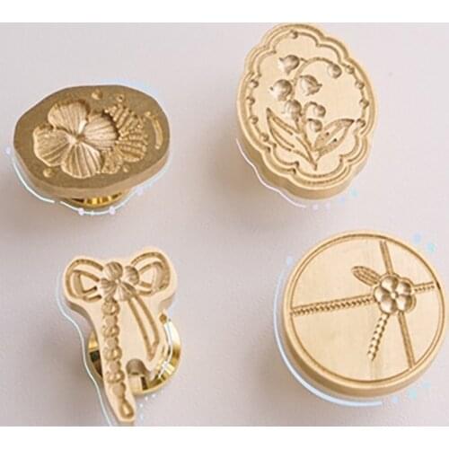 Lily of The Valley Irregular Stamp Head DIY Custom Oval Wax Seal Heads Stamps Postage Journal Package Wedding Gifts Envelope
